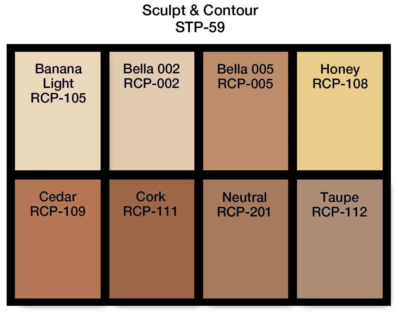Ben Nye Studio Color Sculpt & Contour Palette (STP-59) - Image 2
