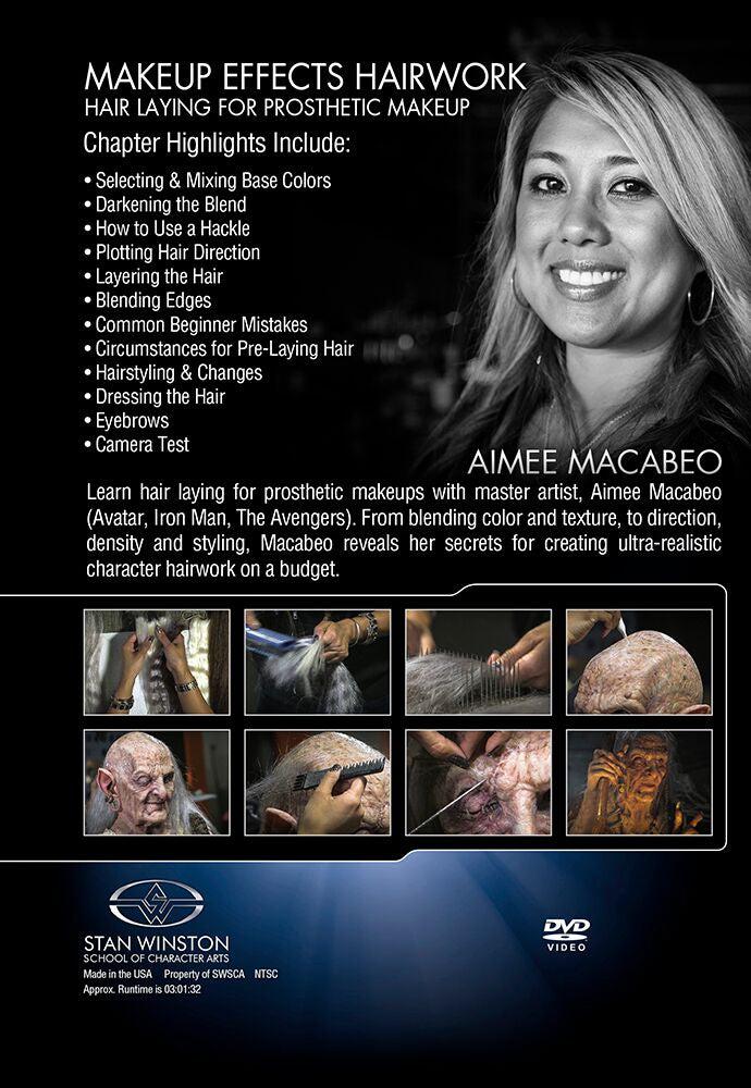 Stan Winston Studio Character Hairwork - Hair Laying for Prosthetic Makeup (DVD) - Image 2