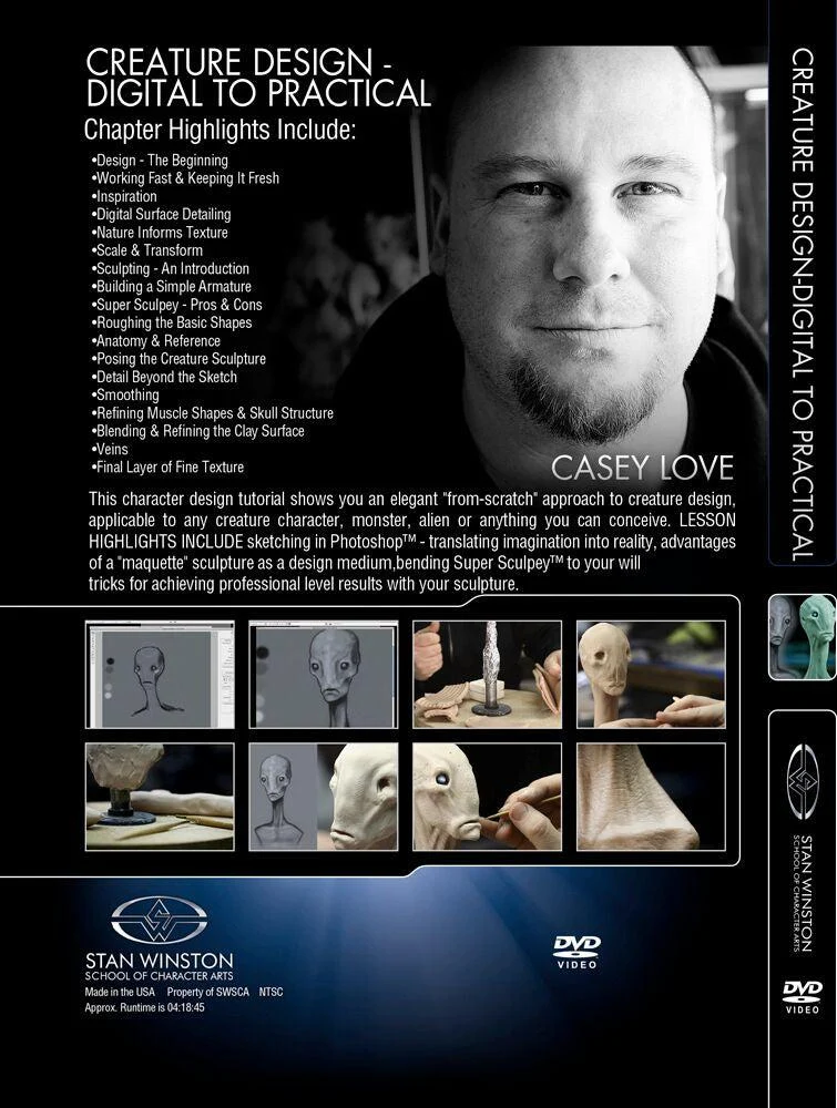 Stan Winston Studio Creature Design - Digital To Practical (DVD) - Image 2