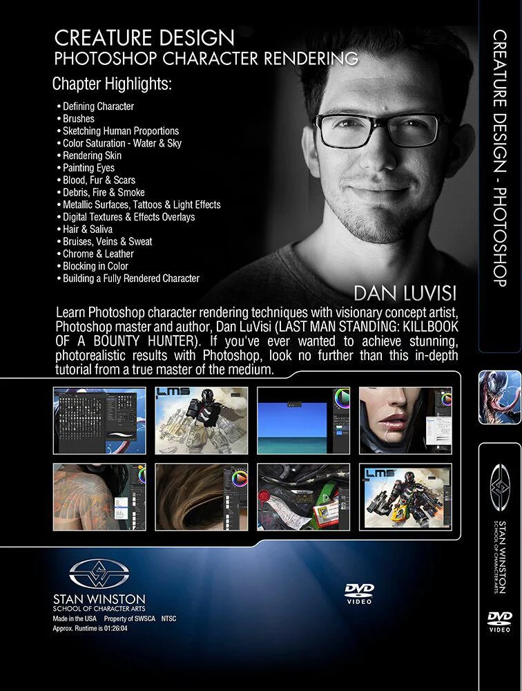 Stan Winston Studio Creature Design - Photoshop Character Rendering (DVD) - Image 2