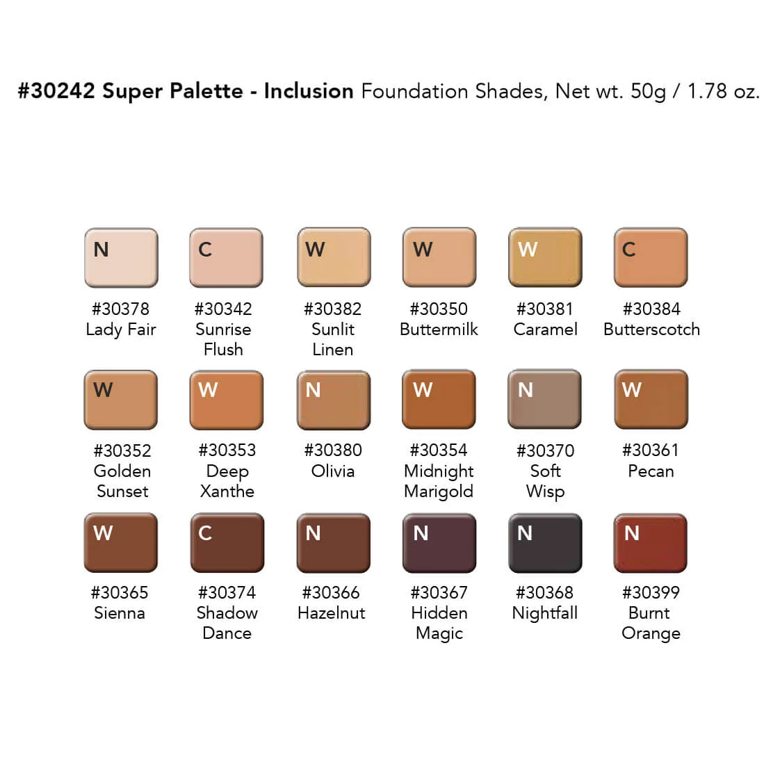 Graftobian HD Glamour Creme Super Palette Inclusion (30242) - Image 2
