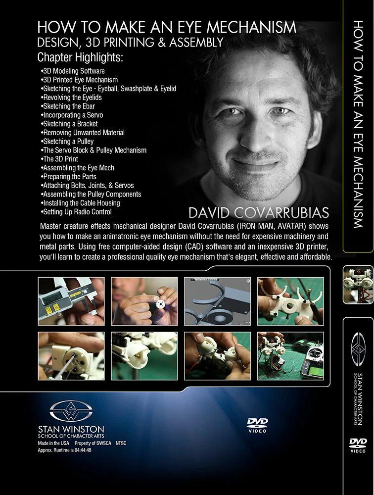 Stan Winston Studio How To Make An Eye Mech - Design, 3D Print & Assembly (DVD) - Image 2