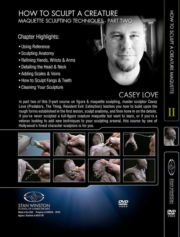 Stan Winston Studio How to Sculpt a Creature Maquette Sculpting Techniques (DVD) - Image 4
