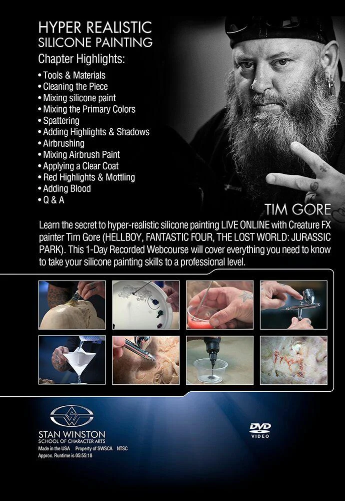 Stan Winston Studio How to Paint Realistic Silicone Skin (DVD) - Image 2