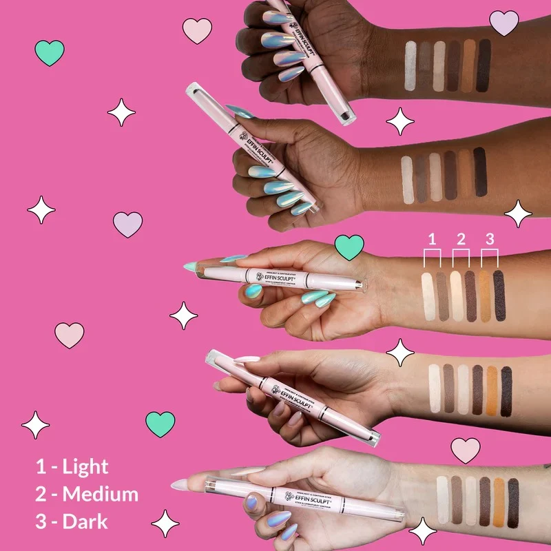 KimChi Chic Beauty Effin Sculpt Highlight & Contour Stick - Image 7