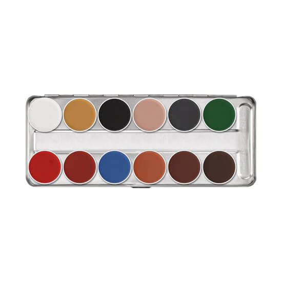 Kryolan Aquacolor Palette 12 Colors