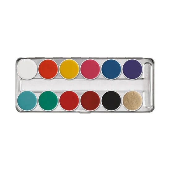 Kryolan Aquacolor Palette 12 Colors - Image 2