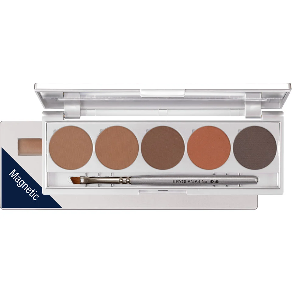 Kryolan Eyebrow Powder Palette 5 Colors - Image 3