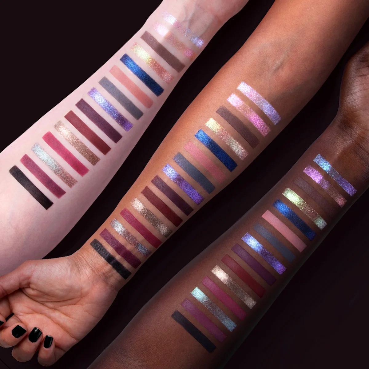 Lethal Cosmetics Midnight Serenade MAGNETIC™ Pressed Powder Palette - Image 3