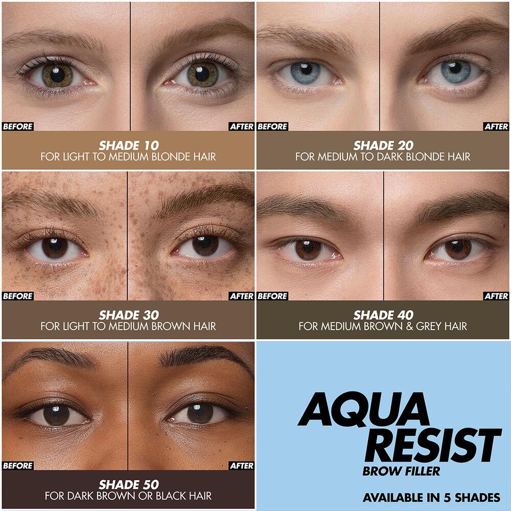 Make Up For Ever Aqua Resist Brow Filler - Image 3