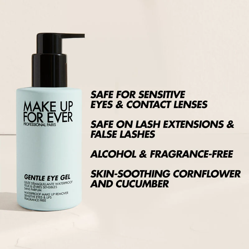 Make Up For Ever Gentle Eye Gel Waterproof Eye & Lip Makeup Remover - Image 4