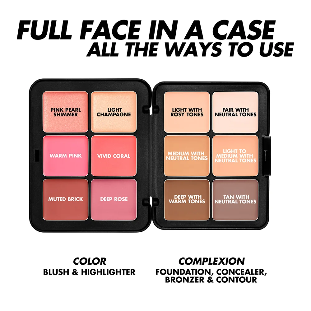 Make Up For Ever HD Skin Face Essentials Palette With Highlighters - Image 2