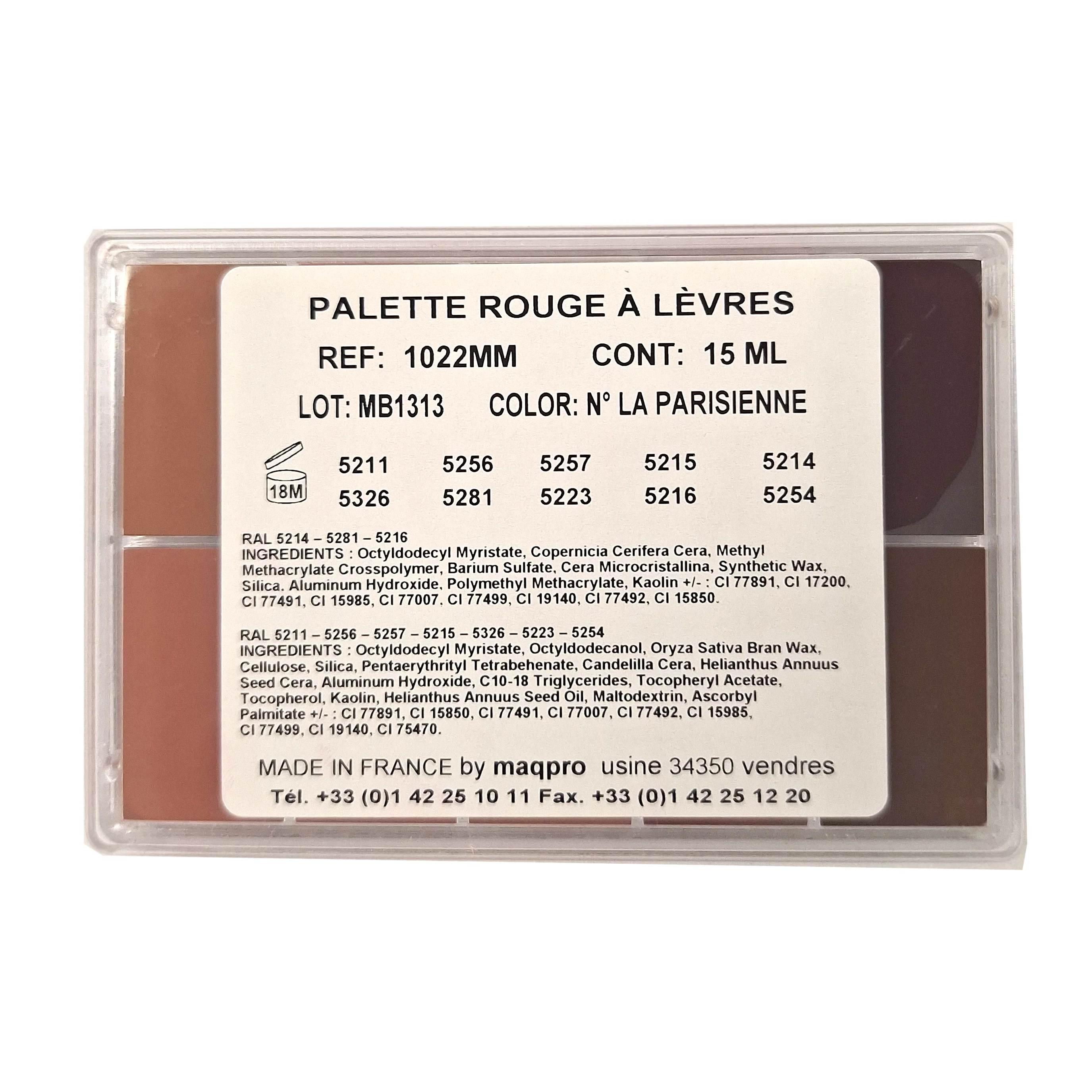 Maqpro Lipstick Palette La Parisienne (15 ml.) - Image 2