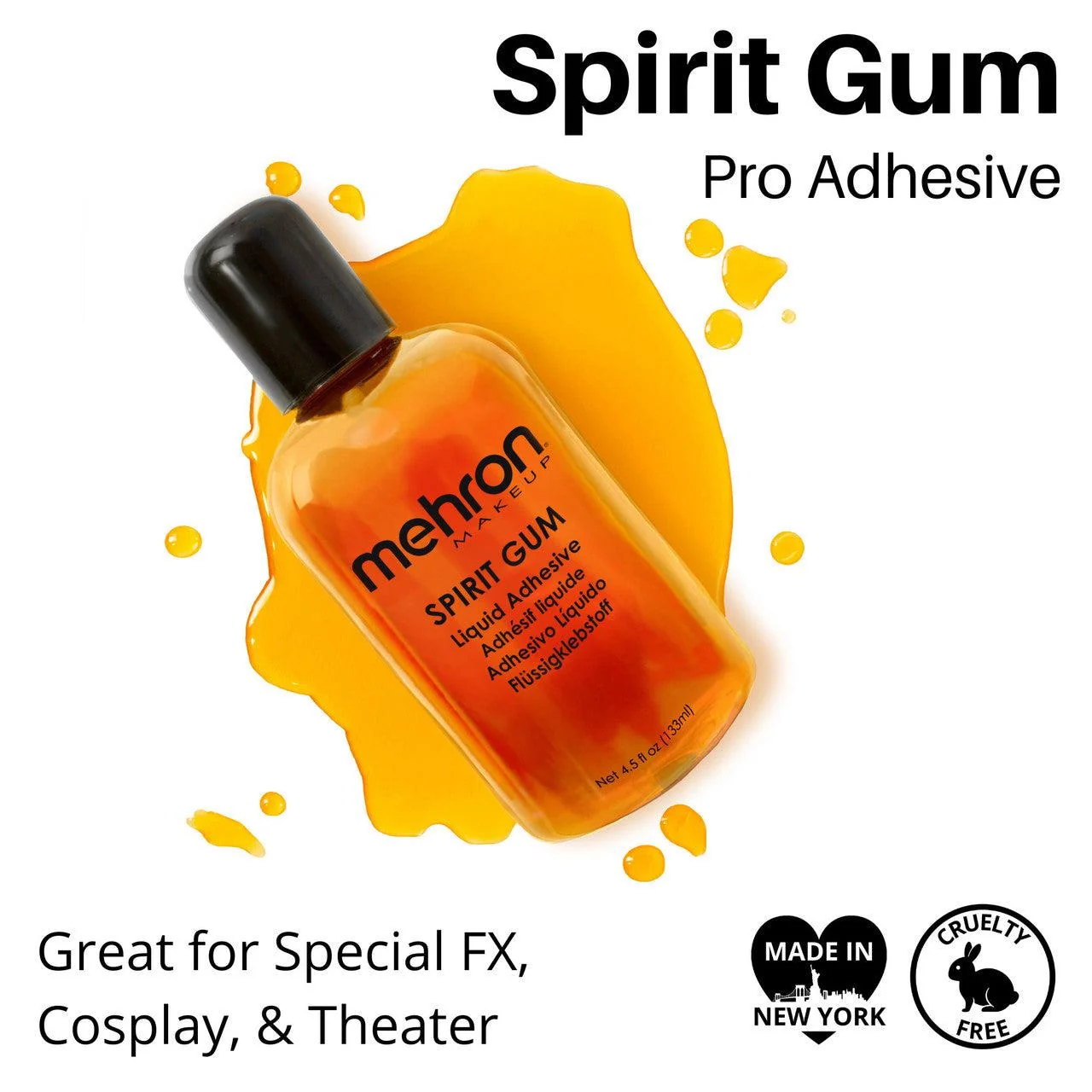 Mehron Spirit Gum Liquid Adhesive - Image 2