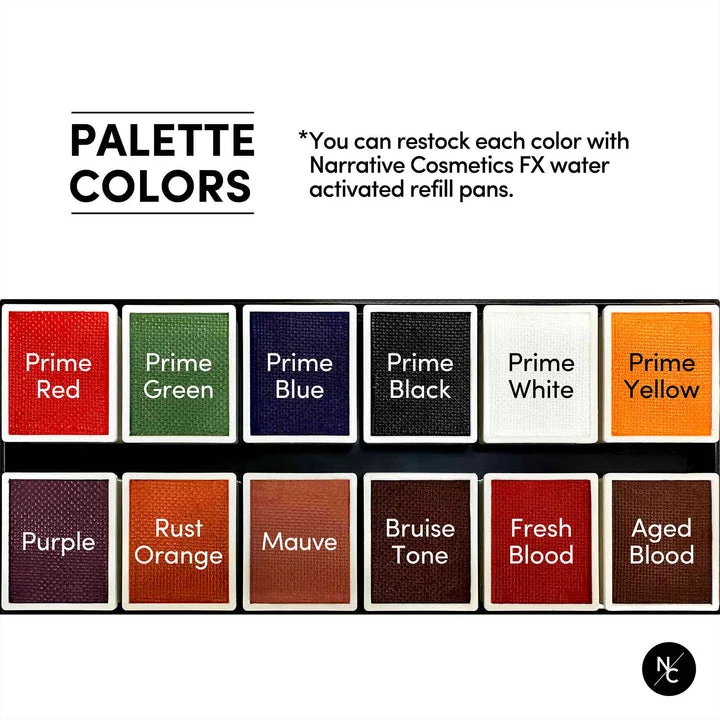 Narrative Cosmetics 12 Color FX Water Activated Palette - Image 5