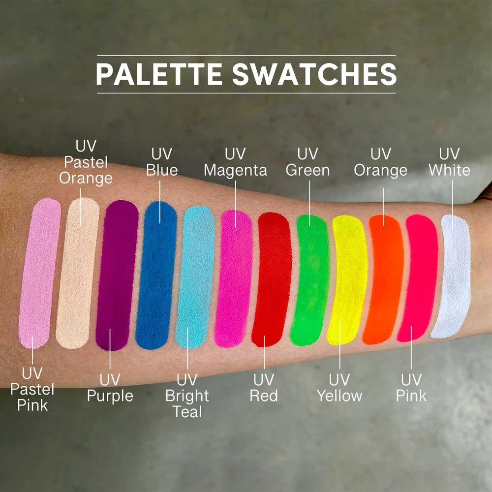 Narrative Cosmetics 12 Color UV Water Activated Glow Palette - Image 4