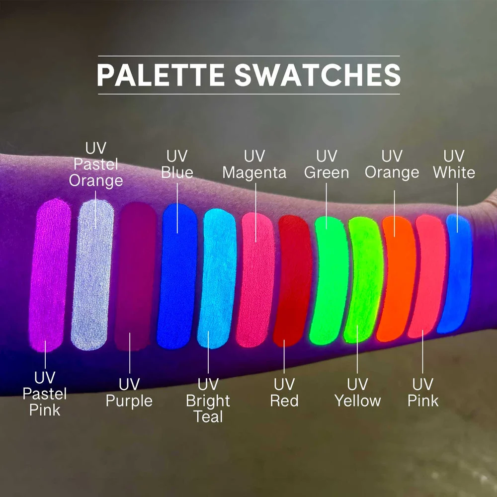 Narrative Cosmetics 12 Color UV Water Activated Glow Palette - Image 5