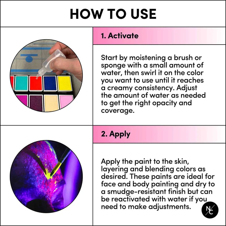 Narrative Cosmetics 12 Color UV Water Activated Glow Palette - Image 6