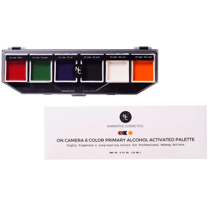 Narrative Cosmetics 6 Color On Camera Primary Alcohol Activated Makeup Palette - Image 3