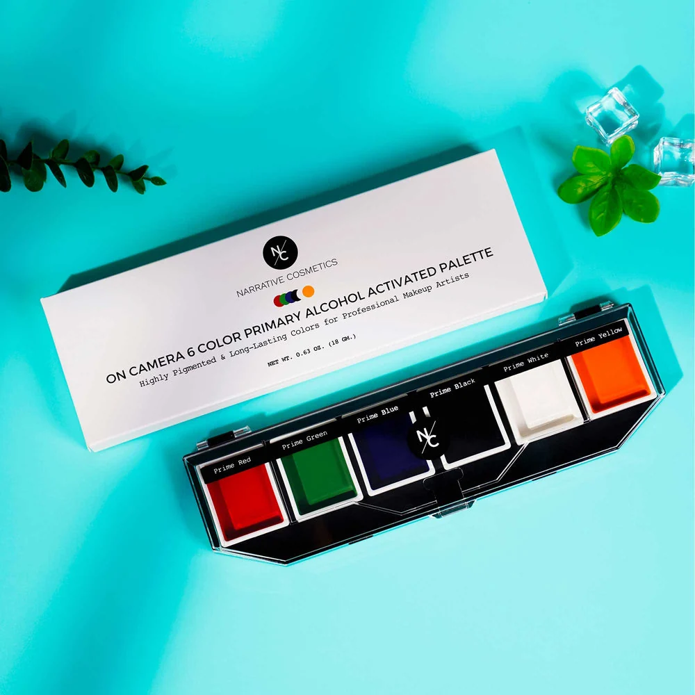 Narrative Cosmetics 6 Color On Camera Primary Alcohol Activated Makeup Palette - Image 4
