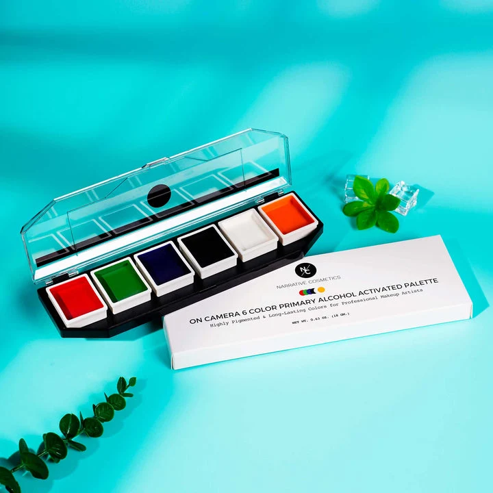 Narrative Cosmetics 6 Color On Camera Primary Alcohol Activated Makeup Palette - Image 6