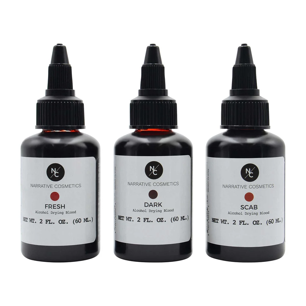 Narrative Cosmetics Alcohol Drying Blood - Ultra-Realistic Liquid Bloods