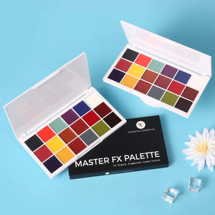 Narrative Cosmetics Master FX 18 Cream Professional Makeup Palette for SFX, Theater, Movies, Film & Halloween - Image 6