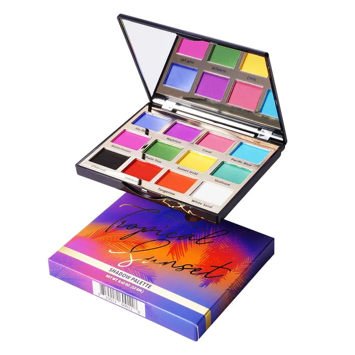 Narrative Cosmetics Talc Free 12 Color Tropical Sunset Eyeshadow Palette - Image 4