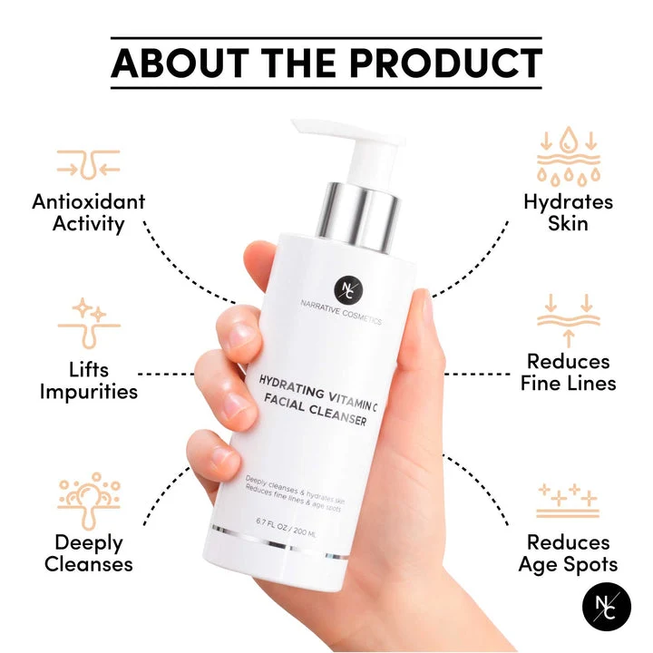 Narrative Cosmetics Vitamin C Face Wash Cleanser - Image 2