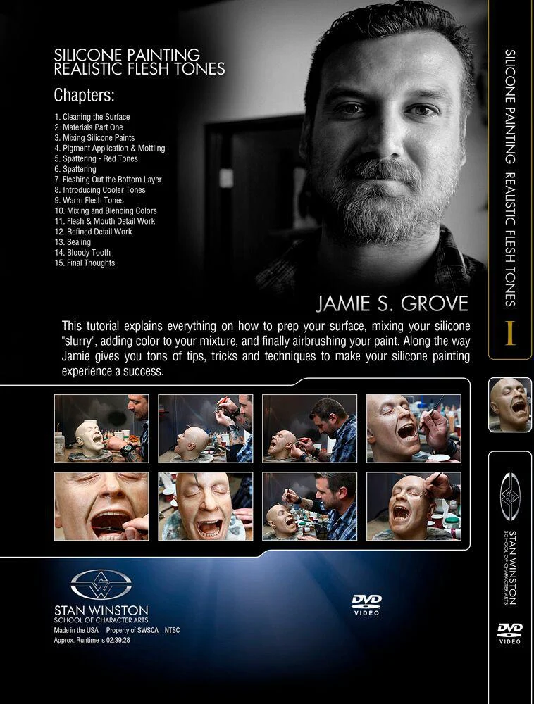 Stan Winston Studio Silicone Painting Realistic Flesh Tones (DVD) - Image 2