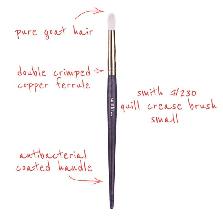 Smith Cosmetics 230 Quill Crease Brush Small - Image 3