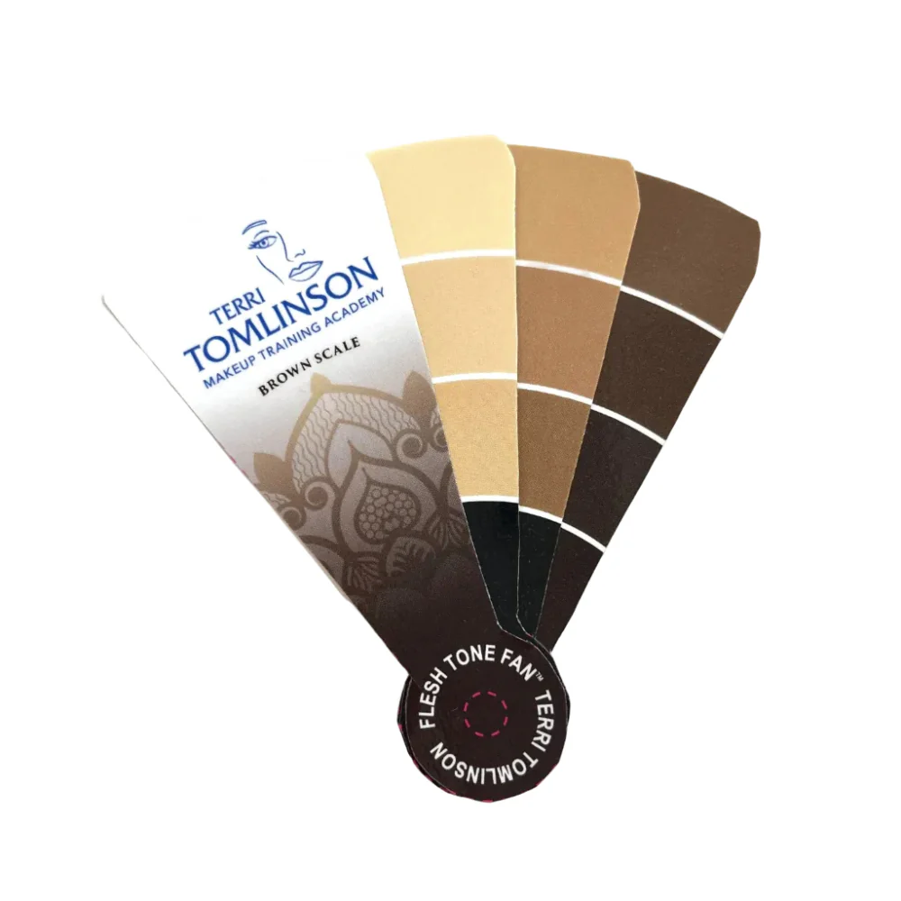 Terri Tomlinson Brown Scale Flesh Tone Fan