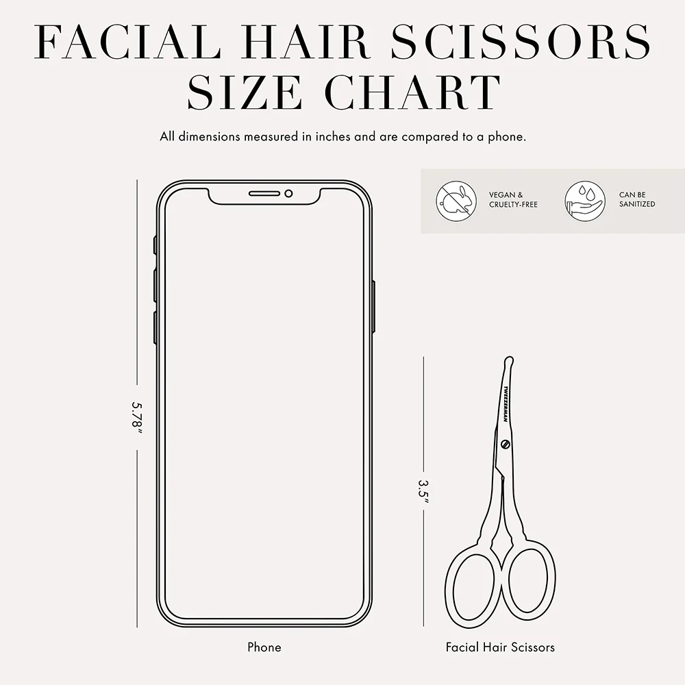 Tweezerman Facial Hair Scissors - Image 2