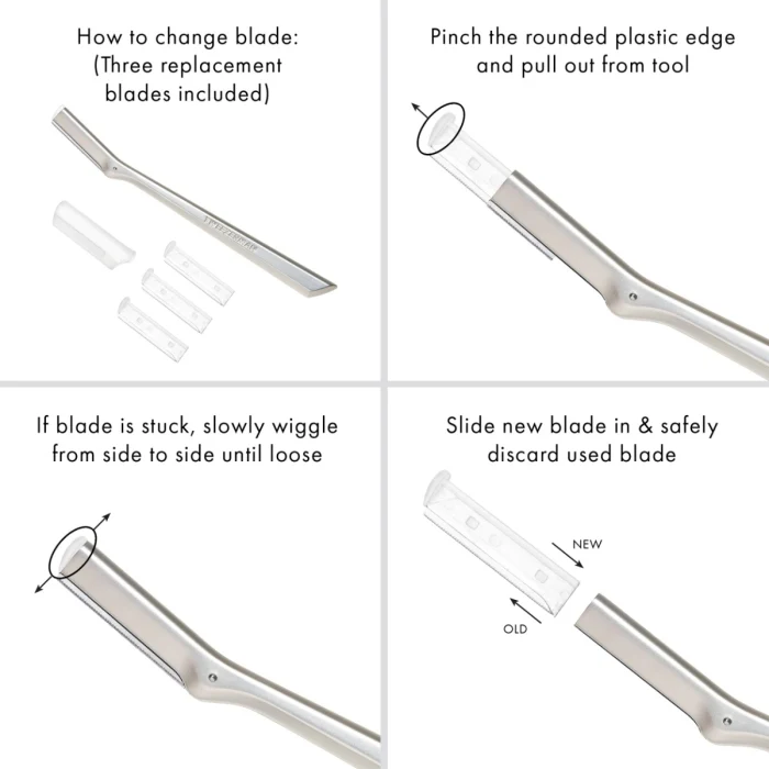 Tweezerman Facial Razor Replacement Blades - Image 3