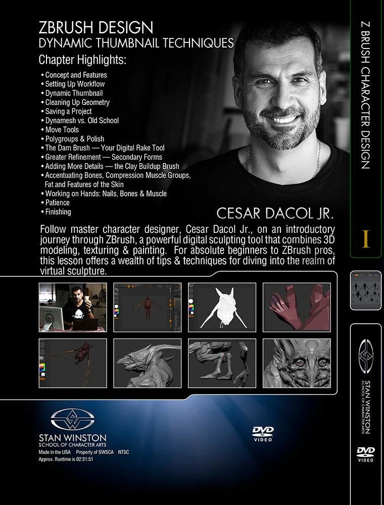 Stan Winston Studio Zbrush Design - Dynamic Thumbnail Techniques (DVD) - Image 2